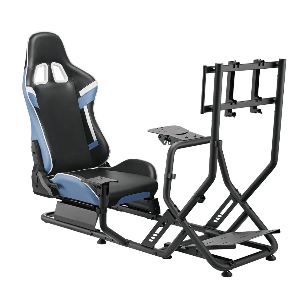 OEM ODM Car Driving Steering Wheel Stand Driving Simulator Sim Racing Cockpit with Monitor Mount