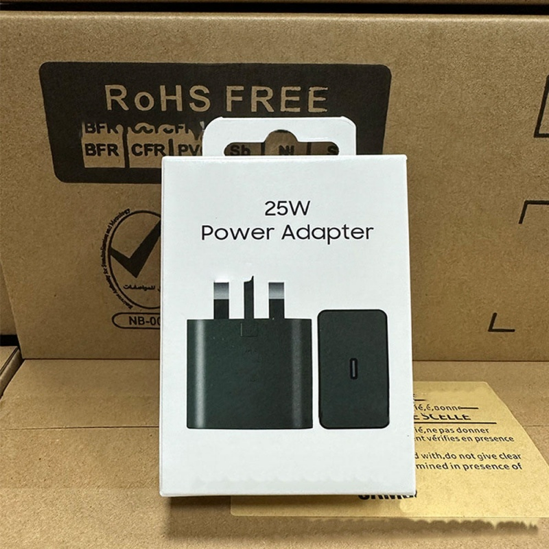 2025 News Ept2510 Charger Type C 25W Chargeur Super Fast Charging Wall Charger Cube Travel Adapter for Samsung S24 S23