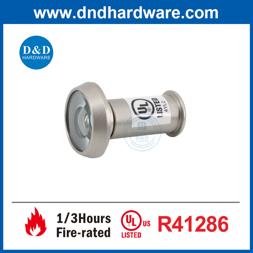 180 Degree Wide Angle Main Door Eye Hole UL Fire Peephole Viewer