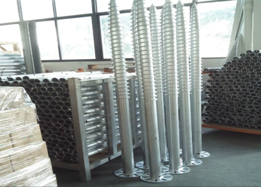 High Quality Big Solar Helical Steel Galvanized Ground Screw Piles for Solar Mounting System Foundations 60m/S Wind Load