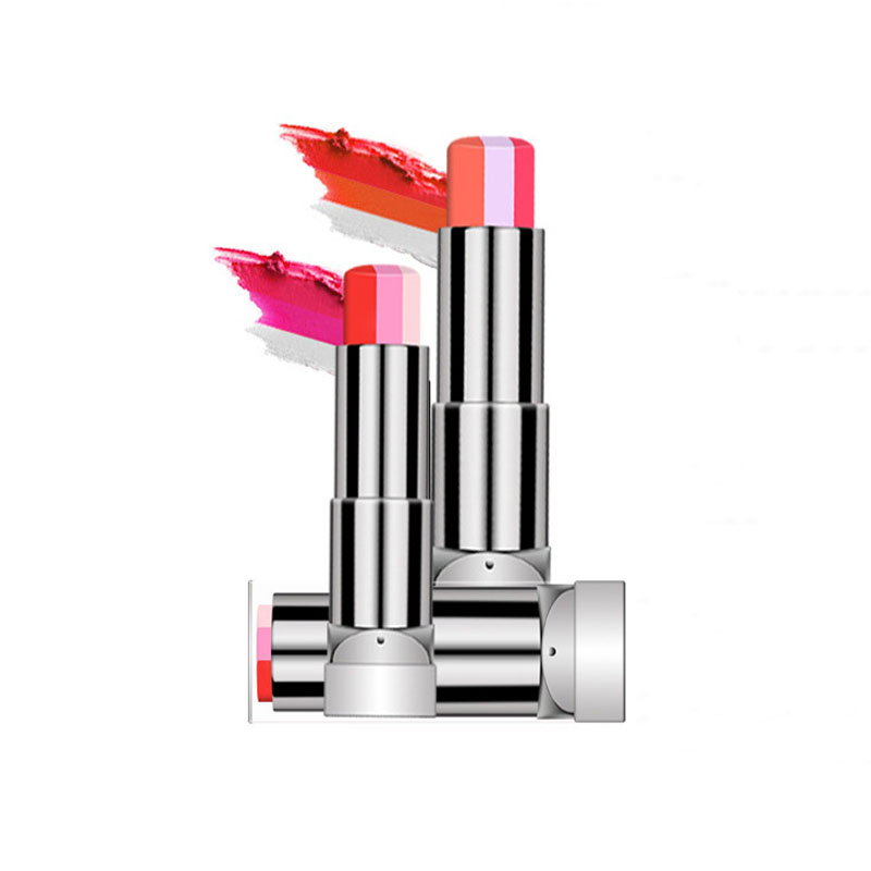 OEM Moisturizer Lipstick Makeup Beauty Gradient Color Korean Style Two Color Tint Lip Stick Lasting Waterproof Lip Balm