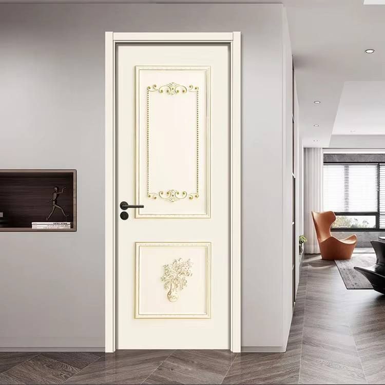 Jbdhome Custom Solid Wood Painted Interior Doors Walnut Bedroom French Interior Painteddoors
