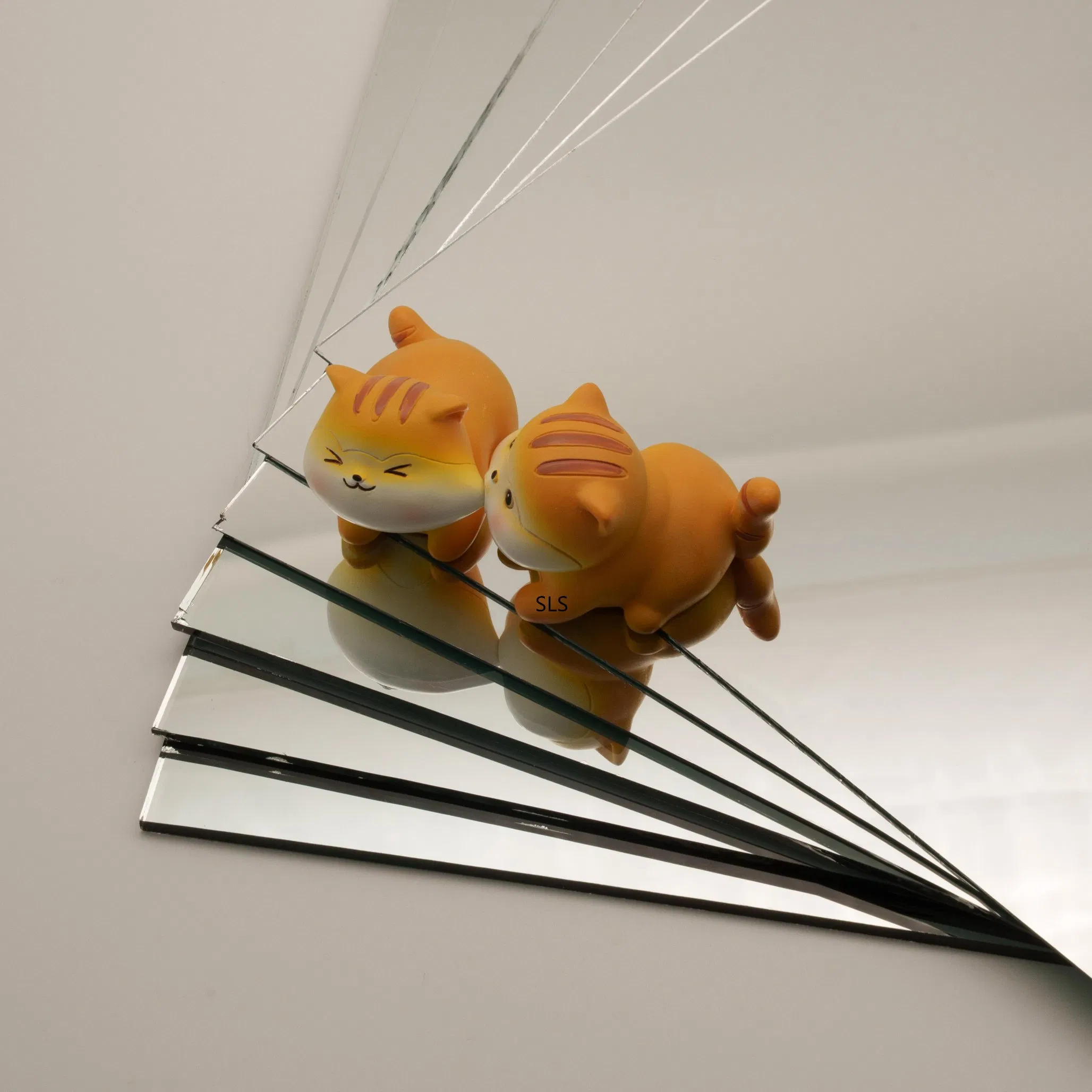 1-6mm Single-Coated Aluminum Mirror Glass - Transparent Float Glass Suitable for Wardrobe Doors