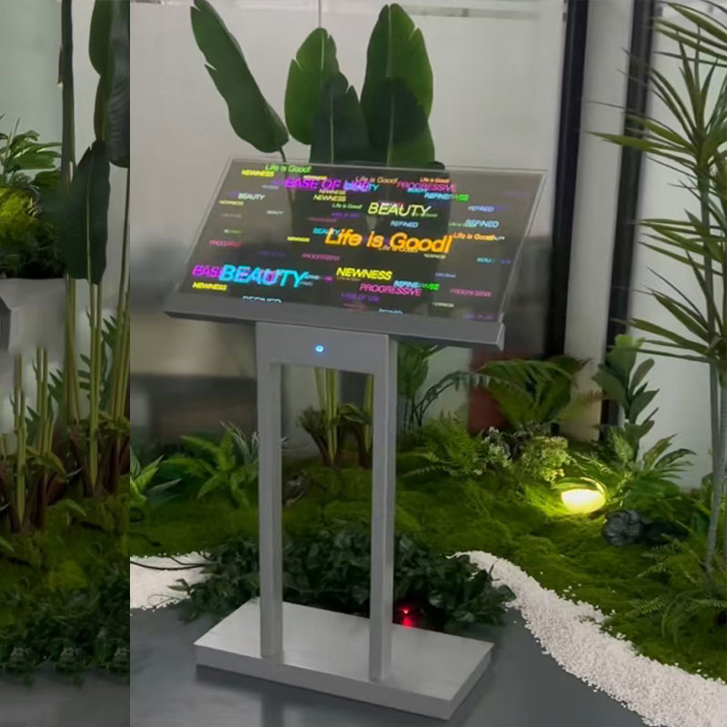 30-Inch Floor Standing OLED Digital Signage Indoor OLED Transparent Screen Kiosk