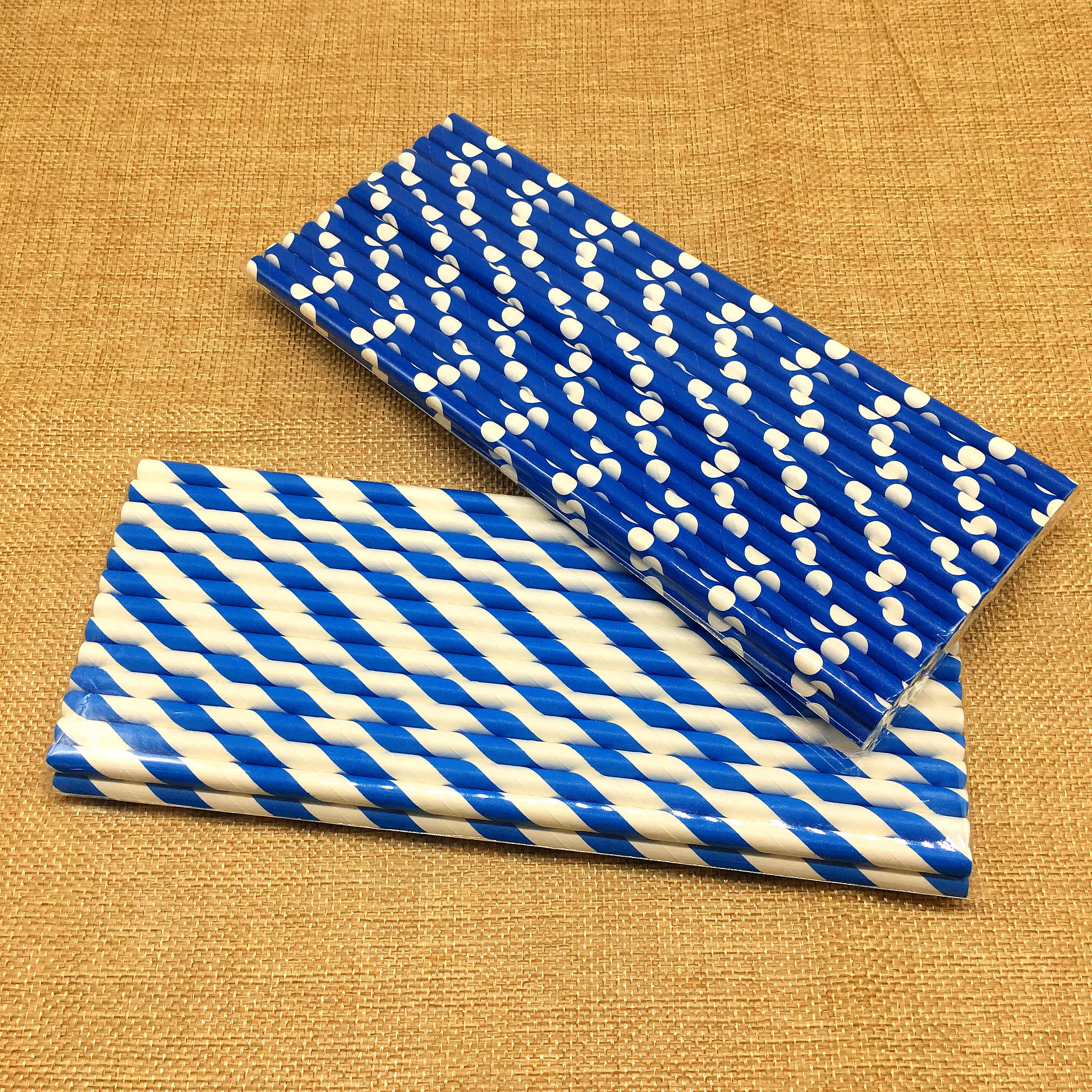 Plastic Free Assorted Paper Cup Straws for Wholesale