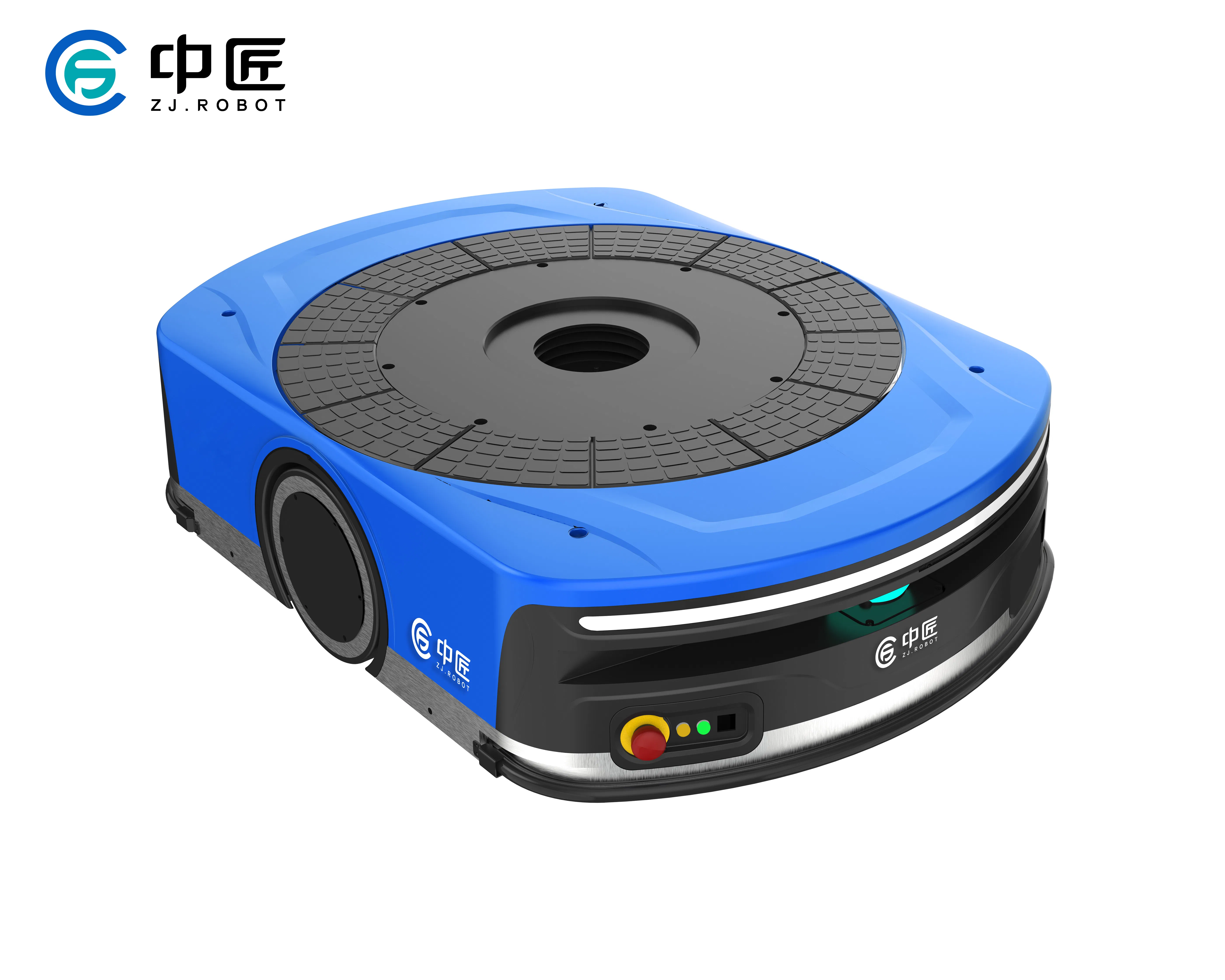 Smart Logistics Solutions with Customizable Blue Automated Guided Vehicles