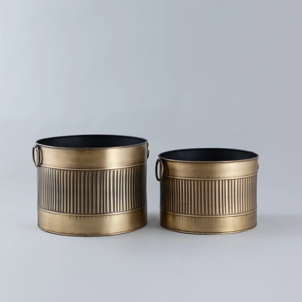 Кашпо железное набор 3 предмета для растений