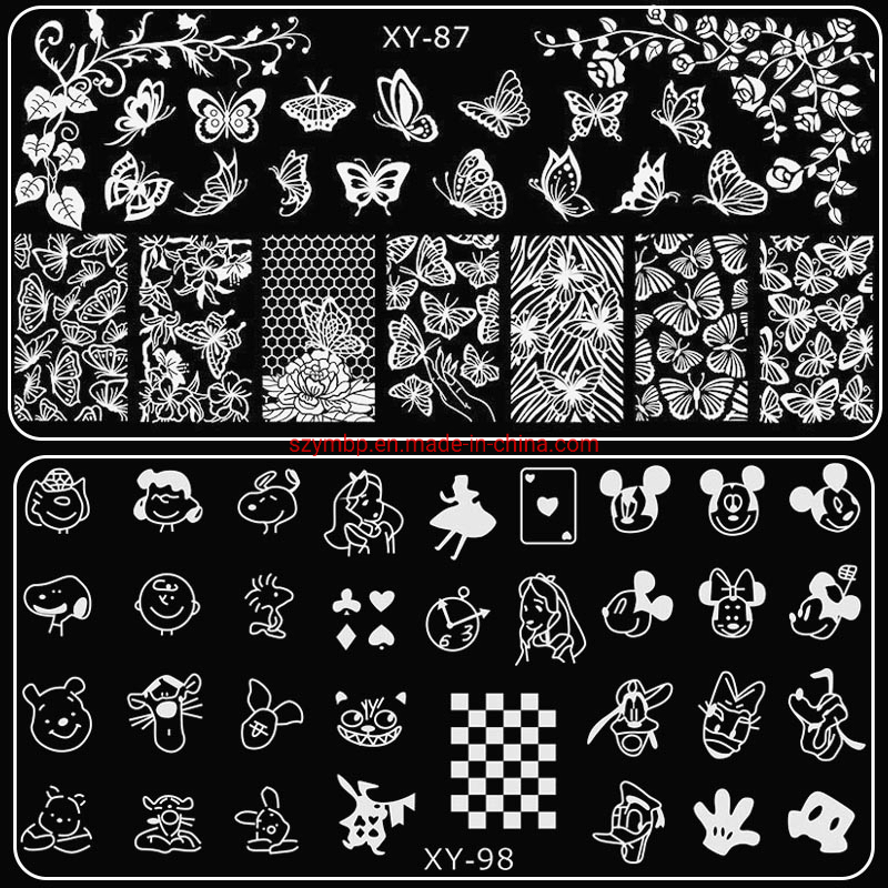 Custom Rich Patterns Exquisite Metal Nail Art Stamping Plate