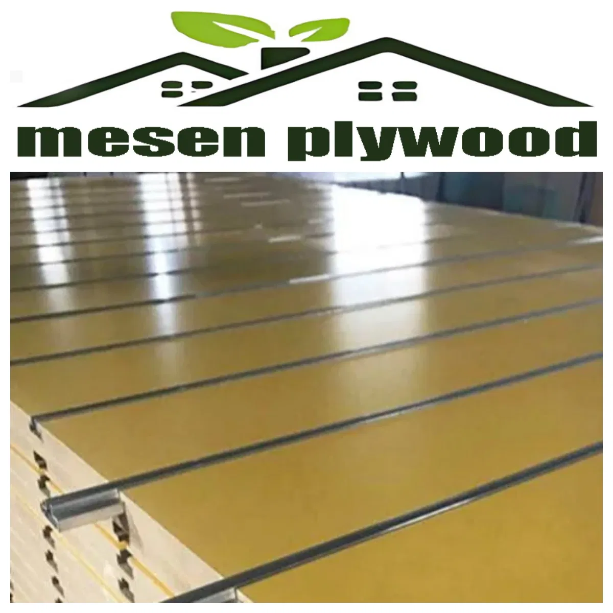 High Quality Hot Sale One Side Laminated Slotted MDF Board for Hanging