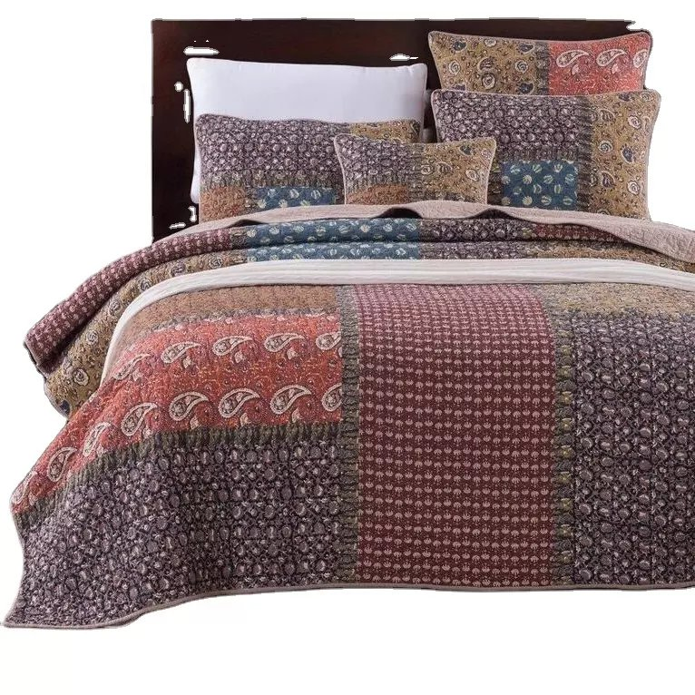 Quilting Fabrics Microfiber Fabric Quilted Comforter Bedspread Quilt