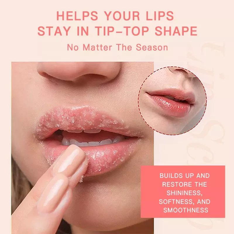 Private Label Collagen Lip Scrub Set Vegan Natural Lip Mask and Scrub Exfoliating Pink Strawberry Lip Scrub