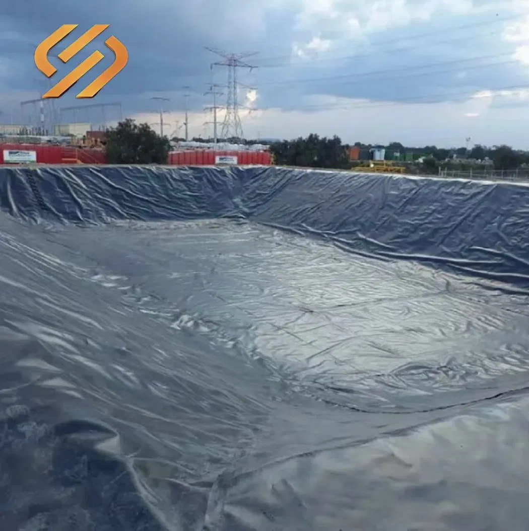 0.5mm/0.75mm/1.0mm/1.5mm/2.0mm ASTM Impermeable Waterproof HDPE Geomembrane for Tailing Storage/Landfill/Lake/Biogas/Mining/Fish/Shrimp Pond