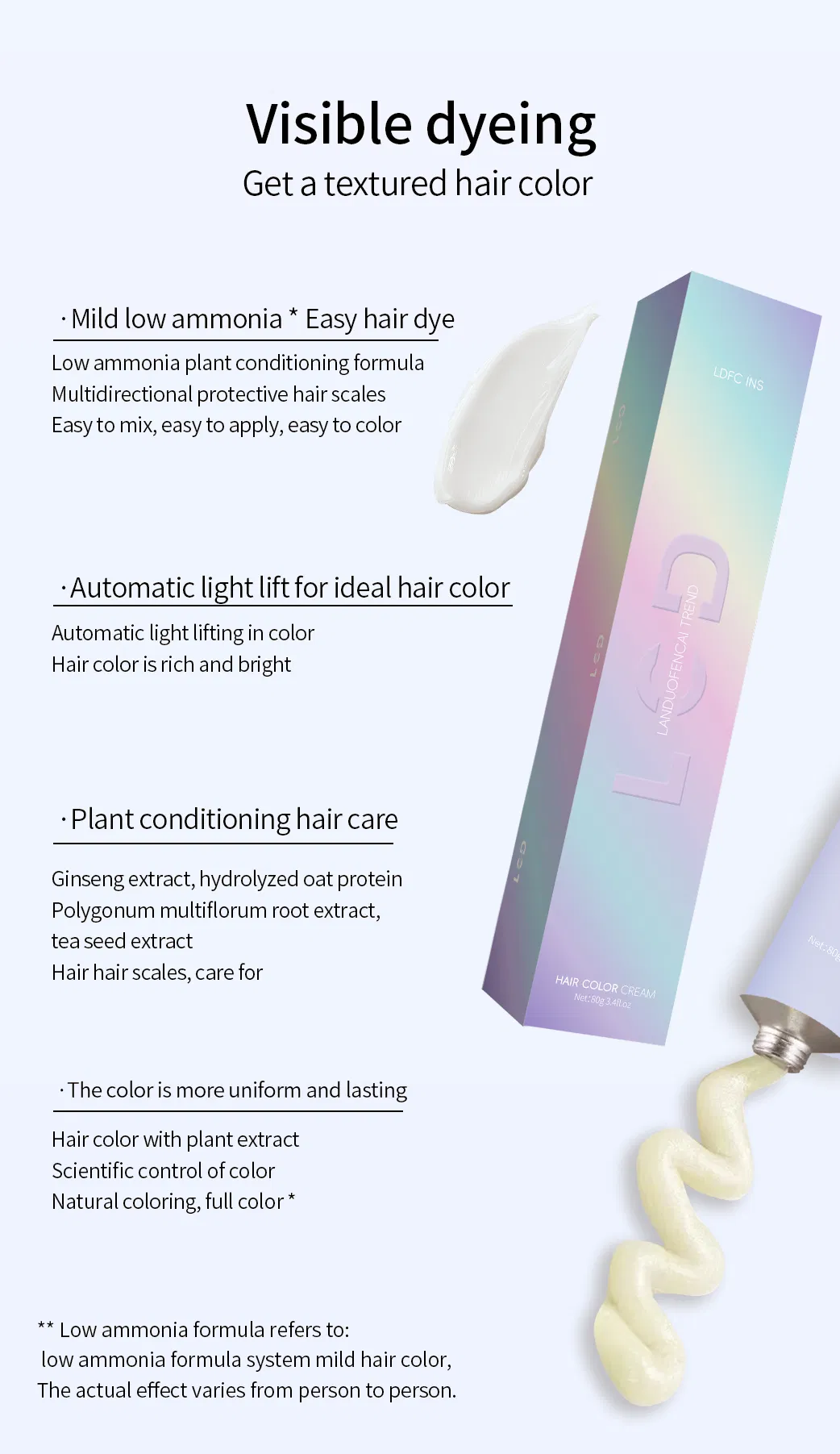 Natural Plant-Based Hair Color for Vibrant Shine and Gloss