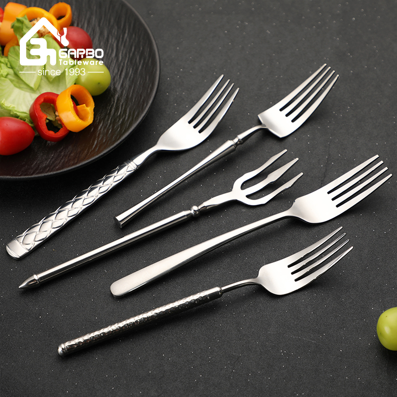 Premium Stainless Steel Steak Dinner Cutlery with Creative Engraved Handle
