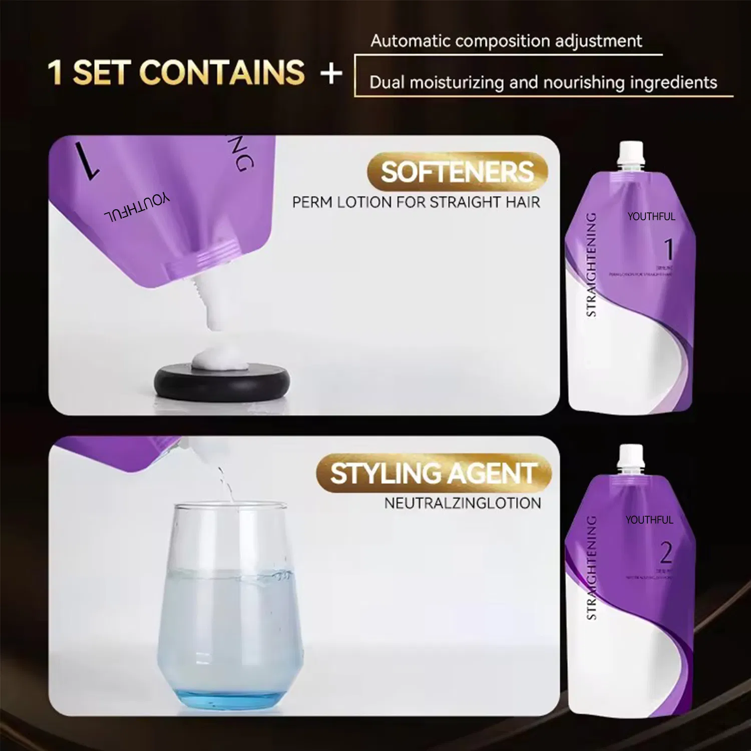 Salon Professional Permanent Keratin Rebonding Hair Straightening Cream