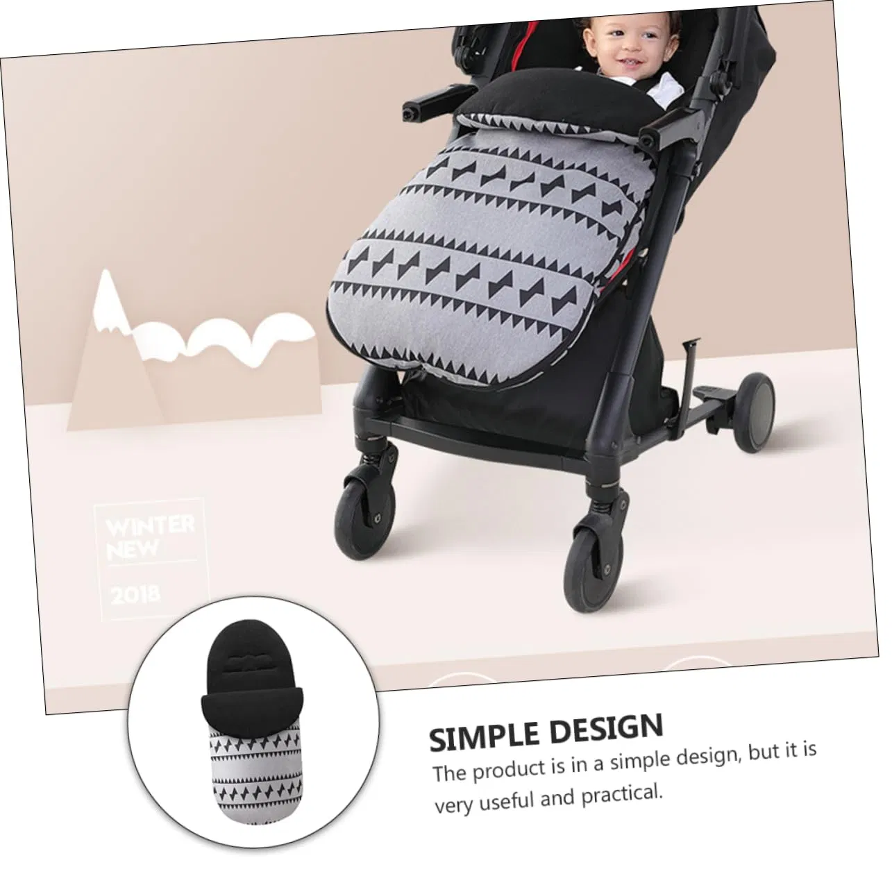 Great Quality Infant Car Stroller Home Care Sleeping Bunting Bag