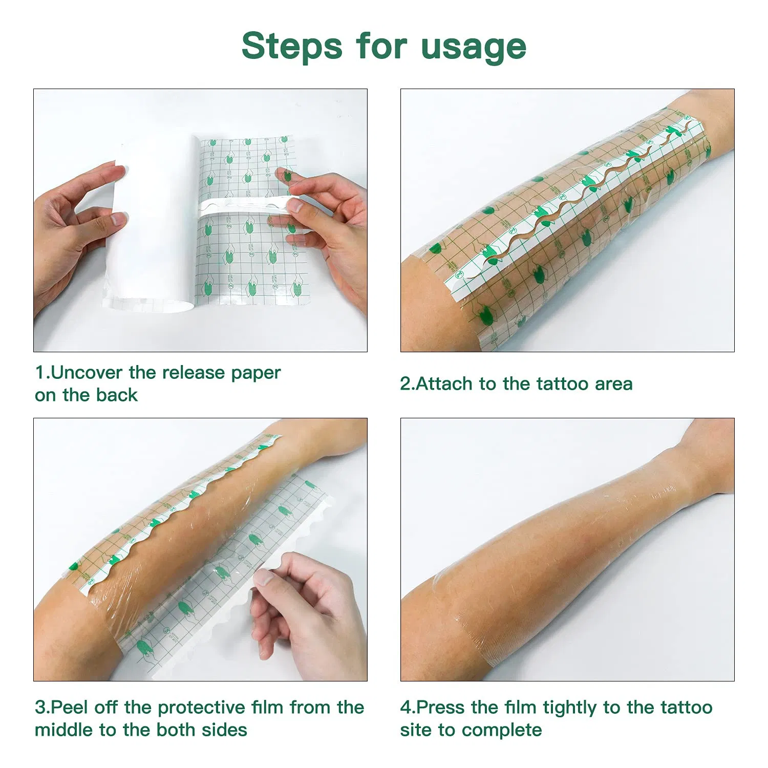 Premium Waterproof Tattoo Film Roll - Transparent Adhesive Bandage