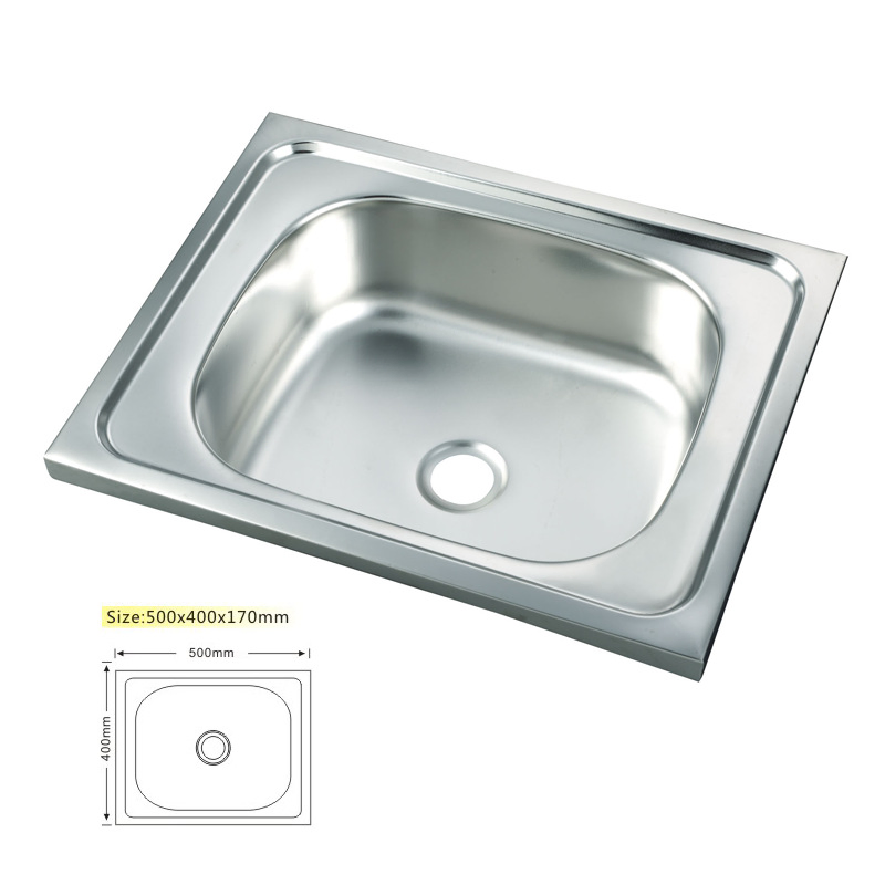 Factory Wholesale Modern Kitchen Sink 304 Stainless Steel Single Bowl Multi-Functional Sink