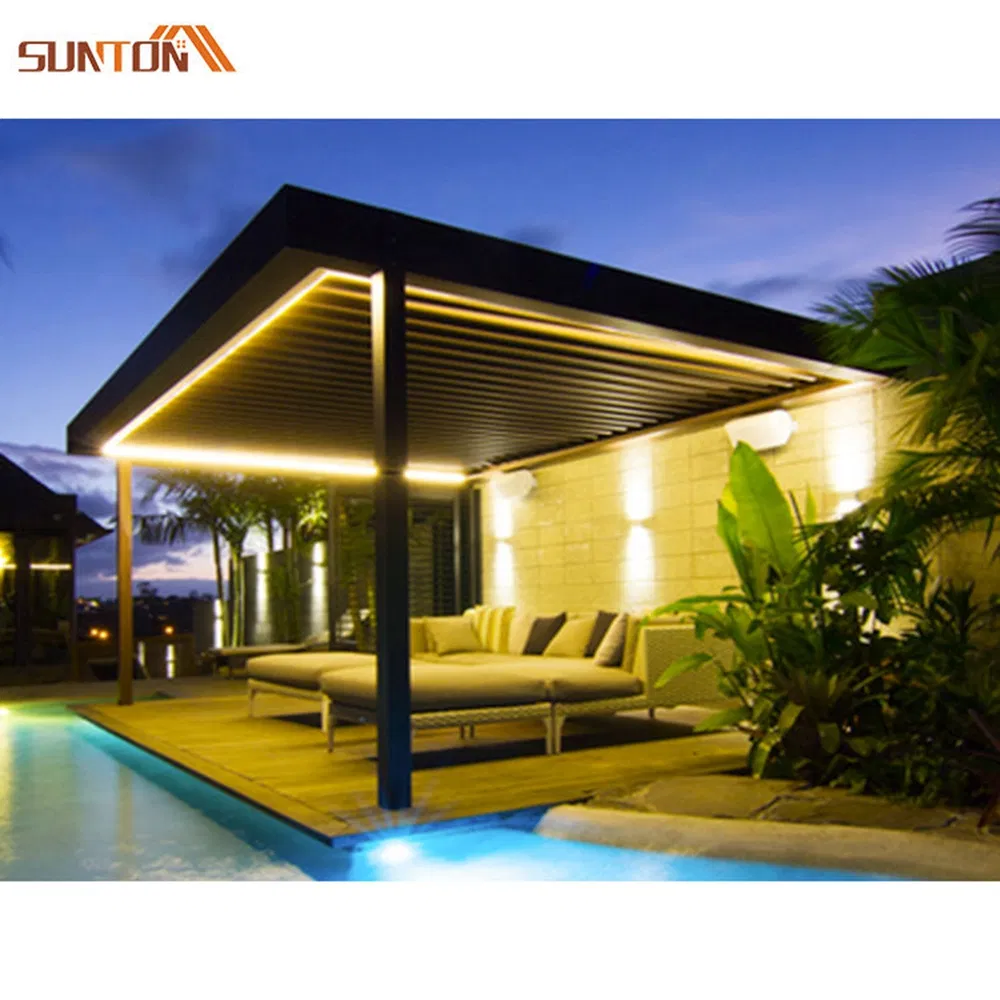 Sun Shade Remote Control Electric Outdoor Aluminum Pergola Patio Roof System