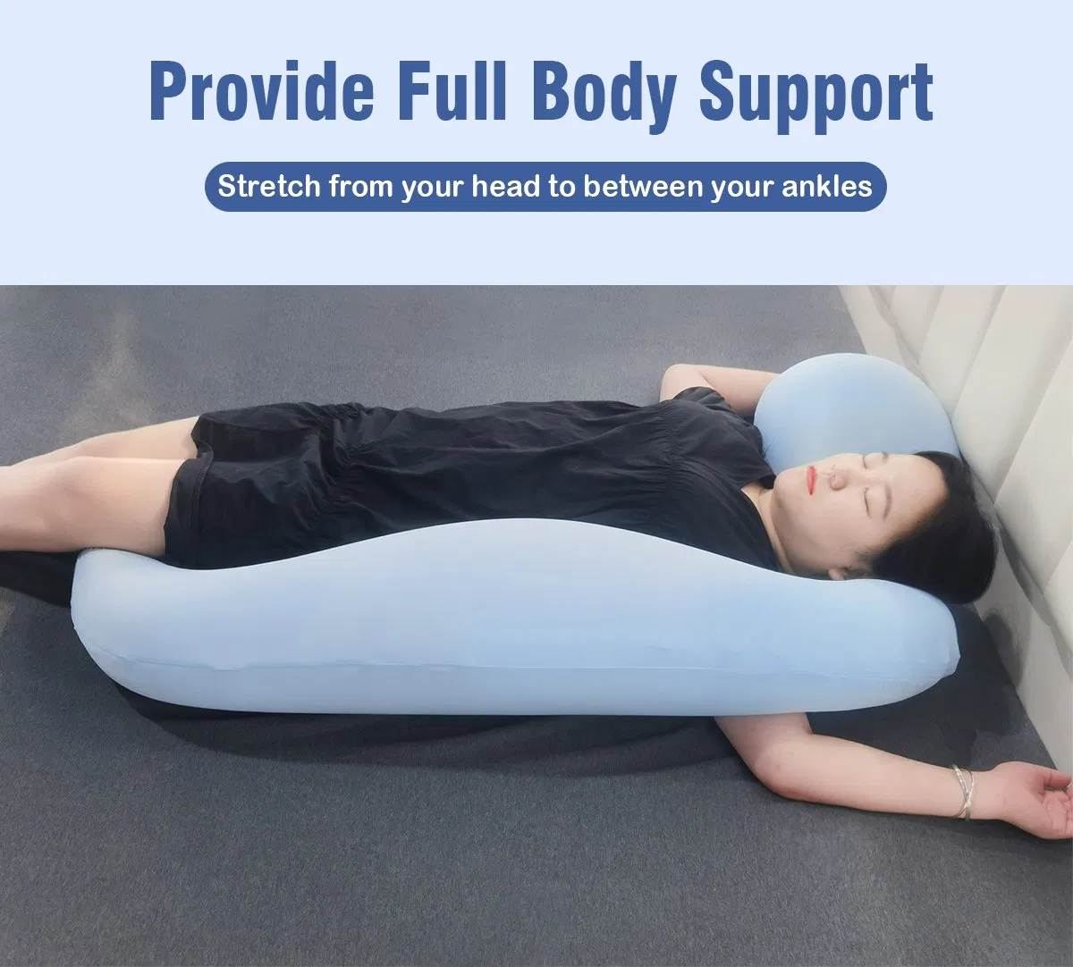 Soft Pregnancy Support Pillow Ergonomic Maternity Body Pillow OEM ODM