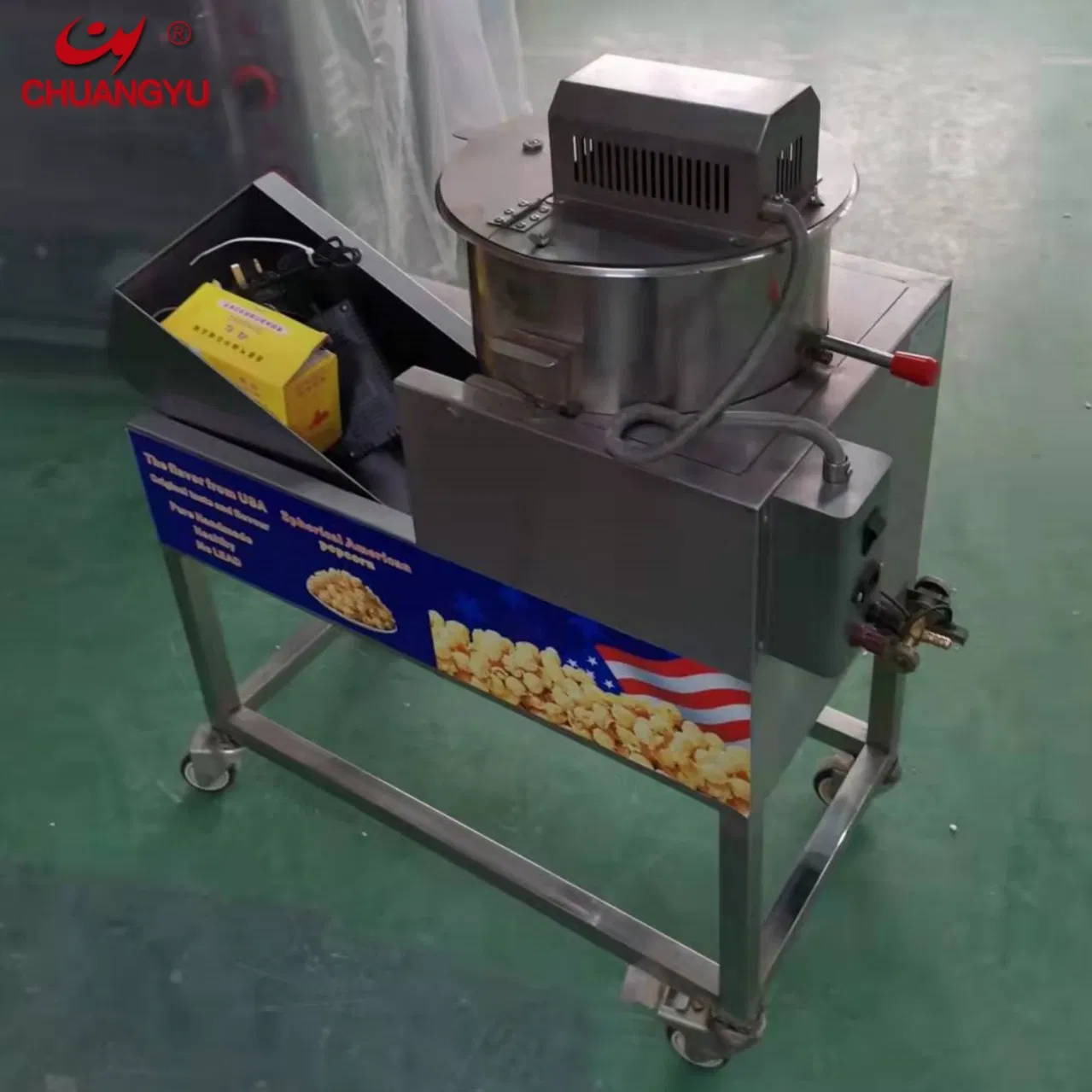 Chuangyu Cy-360 Large Natural Gas Sweet Mushroom Popcorn Mix Mixer Machine