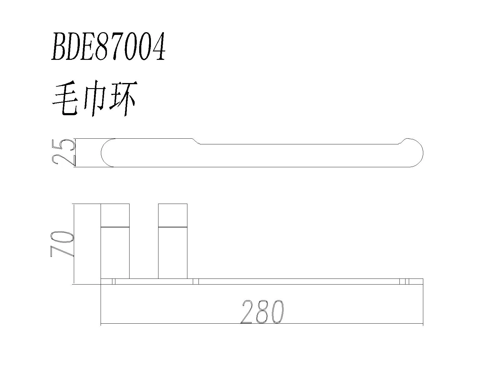 Полотенцедержатель из нержавеющей стали 304