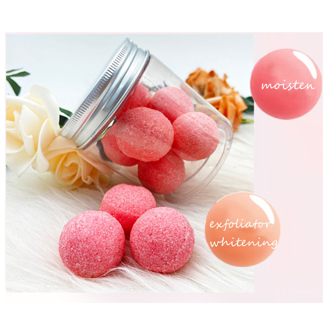 Wholesale New Organic Nourish Round Shape Moisturizing Mini Scrub Exfoliating Sugar Body Scrub Ball
