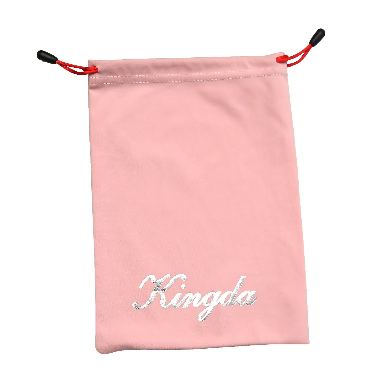 Microfiber Fabric Sunglasses/Glasses/Eyewear Pouch Bag with Silver Hot Stamped Logo