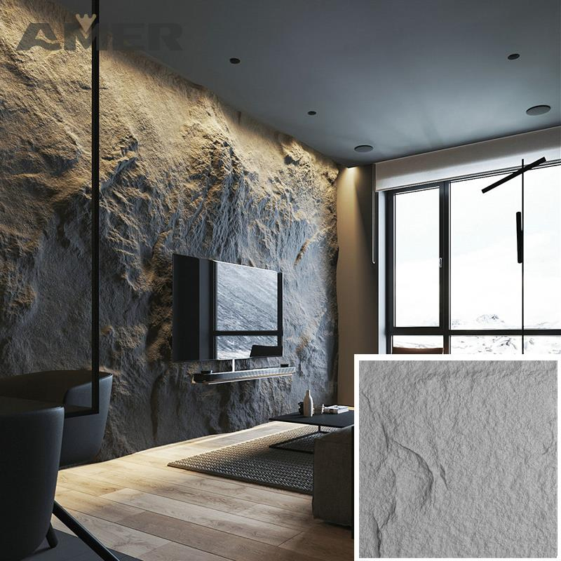 Lightweight PU Stone Panel Wall Artificial Polyurethane Stone Panel PU Faux Stone