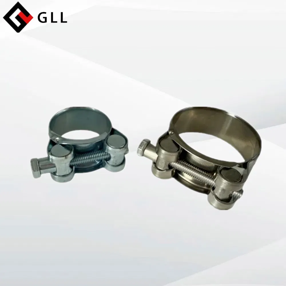 Heavy Duty Single Bolt Strong Durable Reinforced Steel Pipe Hose Clamps Fittings