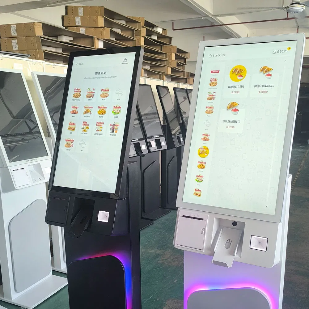27 Inch Self Service Ordering Kiosk with Printer POS Stand Qr Code Payment Machine