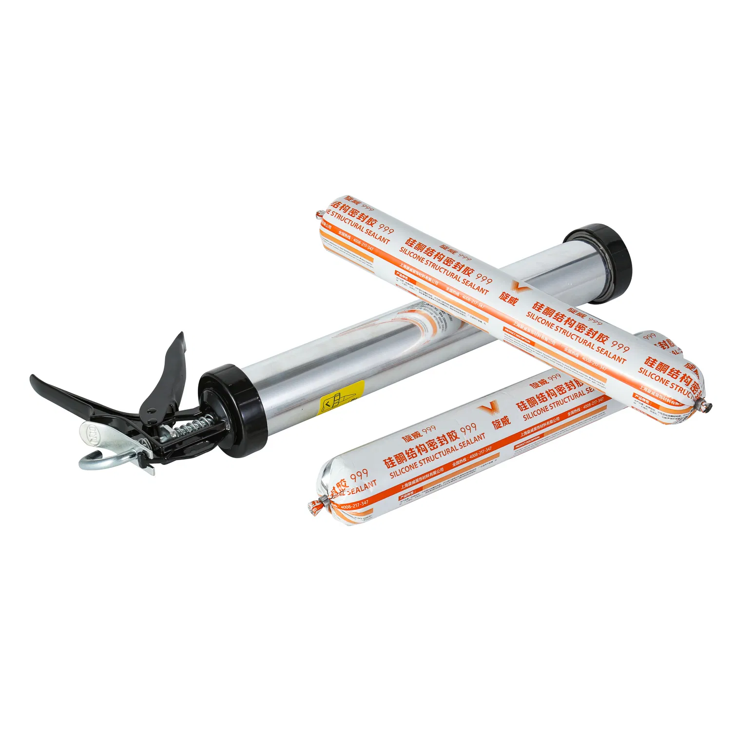 PRO Sausage Caulk Gun, 20 Oz Foil Pack / 10 Oz Cartridge Convertible, 12: 1 Thrust