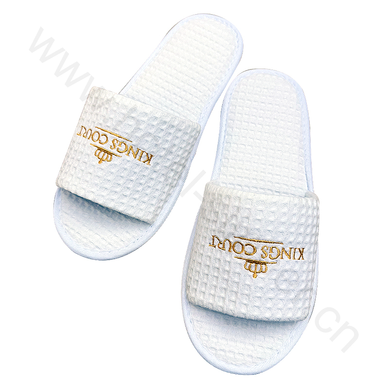 Premium Hotel Waffle Slippers for Cozy Relaxation Experience