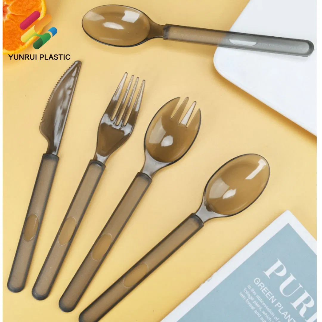 Individually Package Disposable Knife Fork Spoon Plastic PS PP Cutlery Set