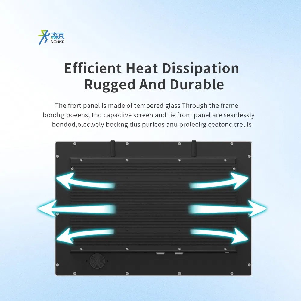 Industrial Panel PC 19 Inch Senke 15.6" 21.5" Waterproof Touch Screen Black
