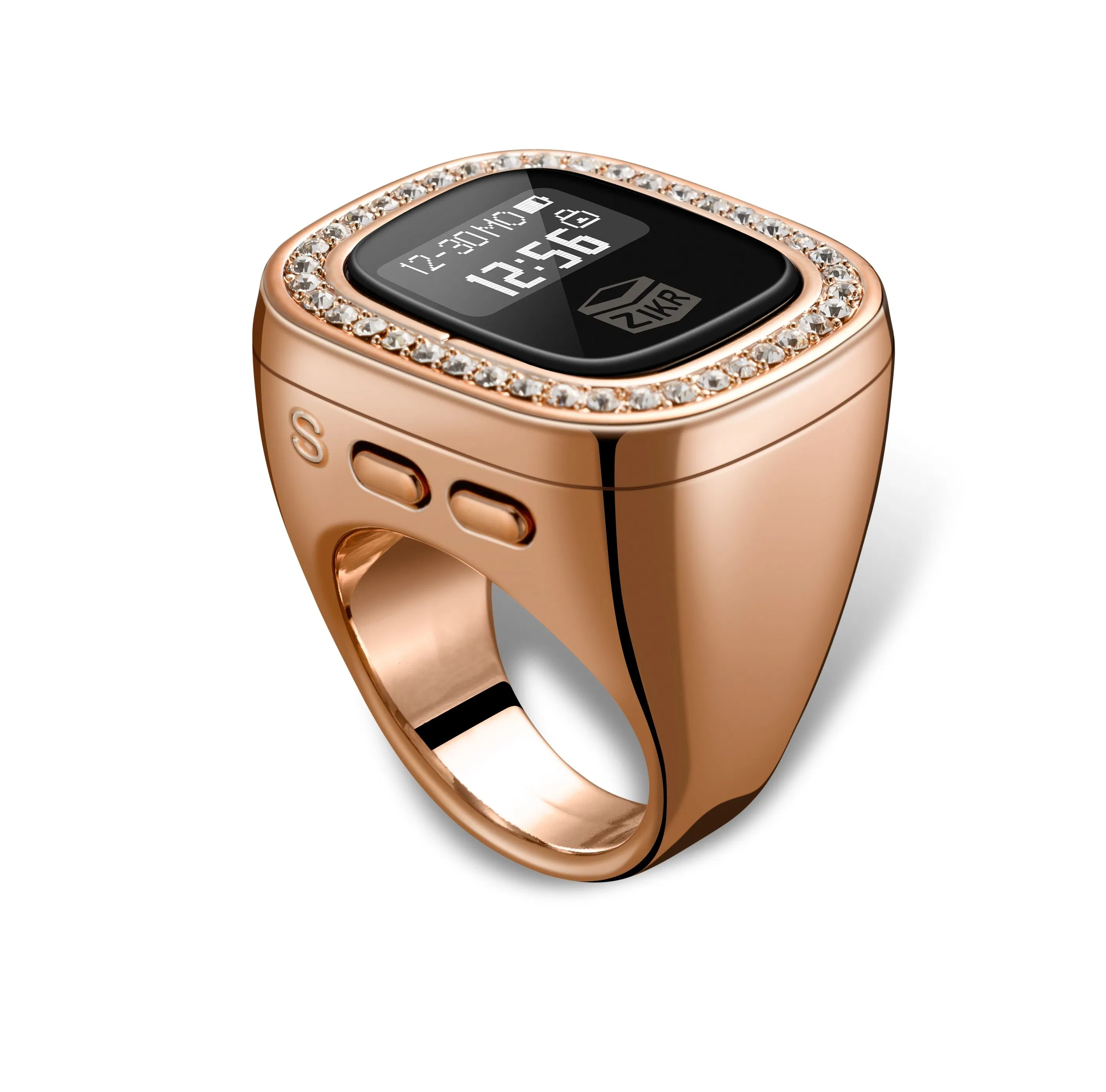 Electronic Finger Tally Counter Ring Digital Azan Alarm Clock Tasbeeh Zikr Ring