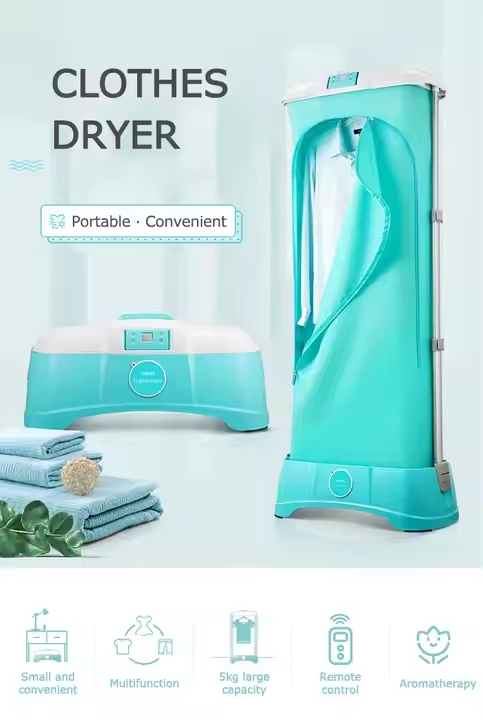 Portable Mini Clothes Dryer with Collapsible Design for Easy Storage