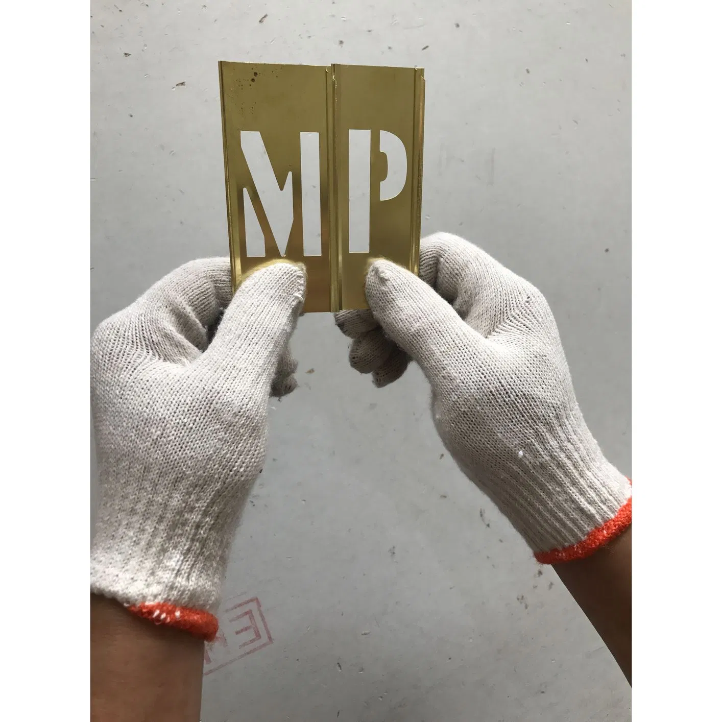 Латунные трафареты CLIP-ON для букв и цифр