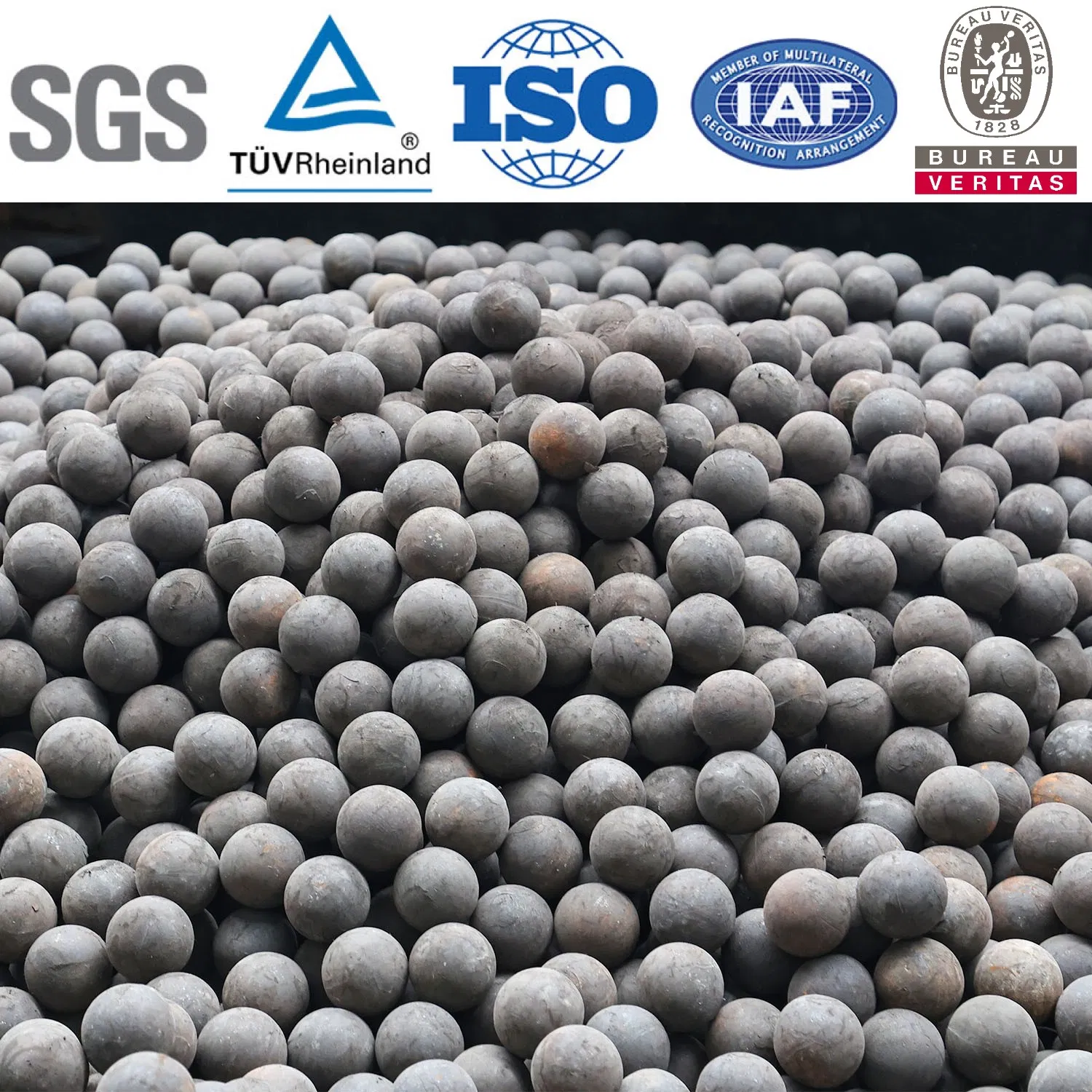 1 Inch 3 Inch 5 Inch Alloy Forged Grinding Steel Ball Cast Grinding Ball Ball Mill for Gold Copper Iron Cement Aluminium Zinc Lead Silicon