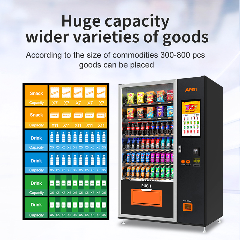 Afen Vending Machine 22 Inches Touch Screen Vending Snack Drink Machine