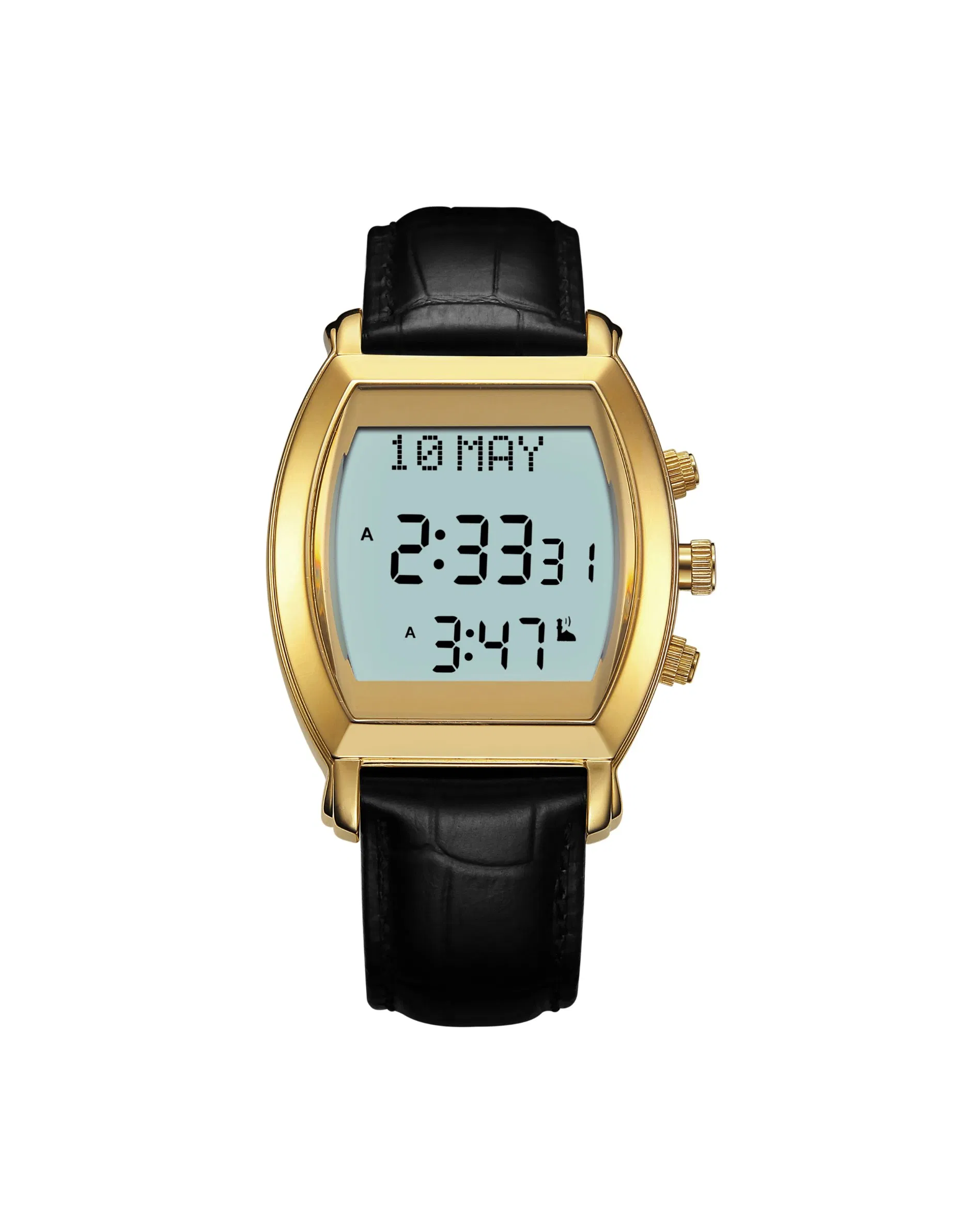 Leather Strap Azan Pray Alfajr Watches
