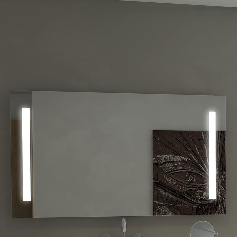 Home Decor Bathroom Vanity Wall Mounted Frameless Makeup Mirror with Touch Swich
