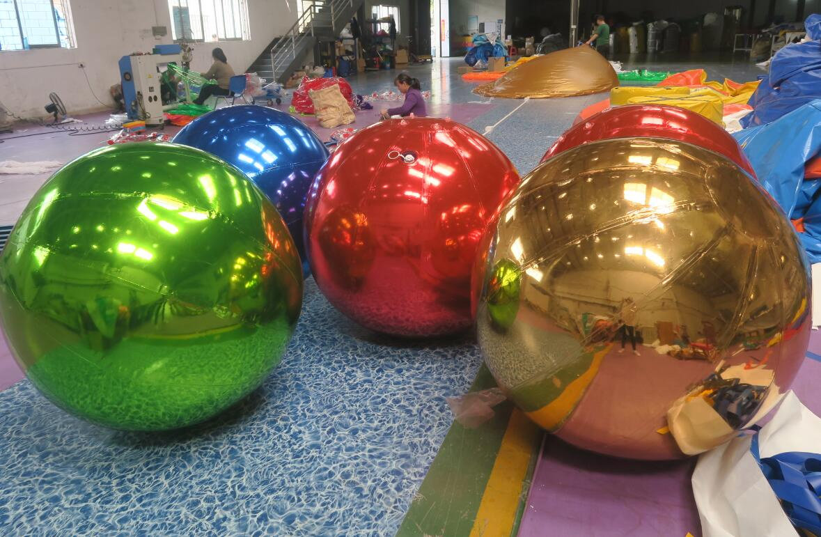 1m Party Club Disco Decoration Metal Ball Giant Inflatable Mirror Ball