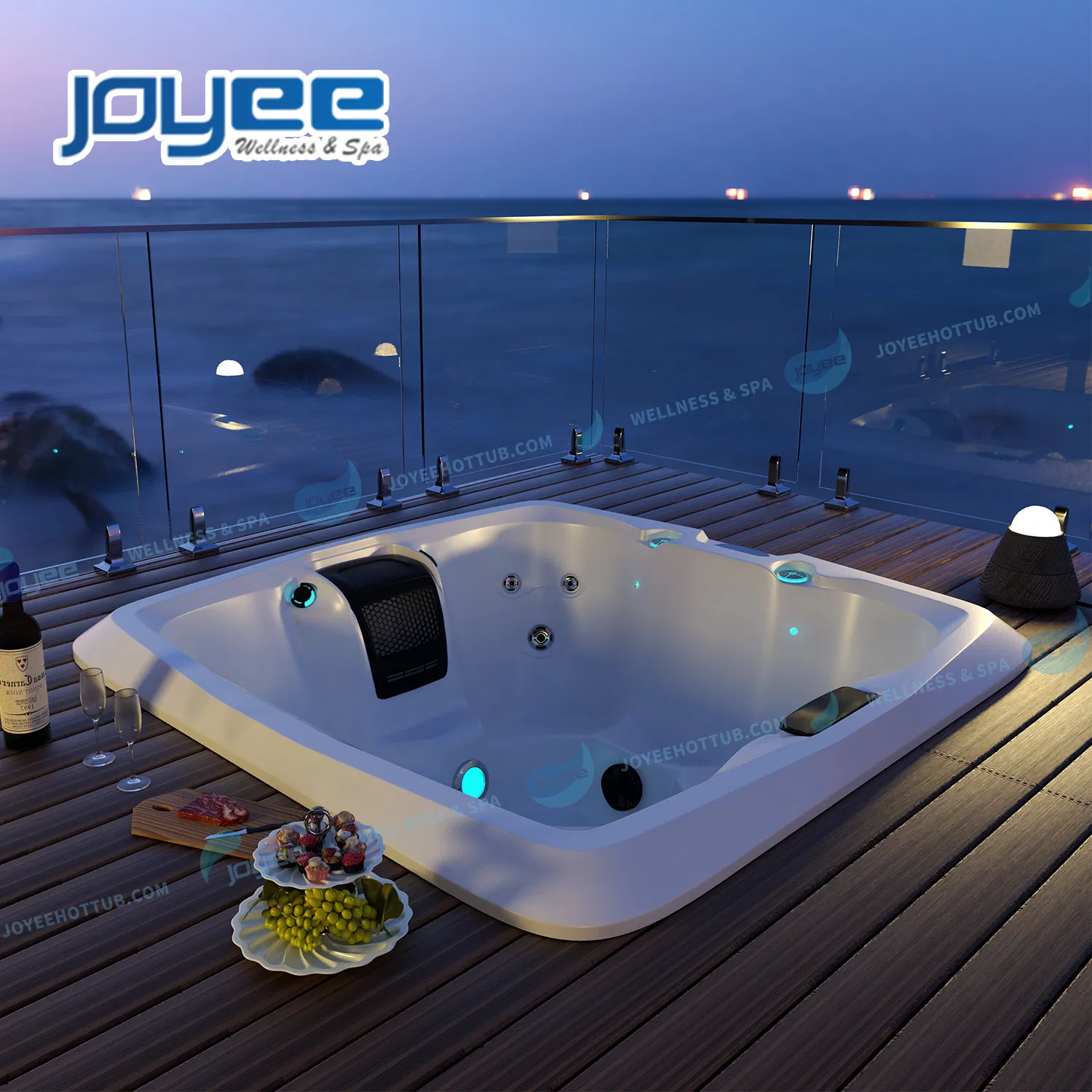 Гидромассажная ванна Joyee на 7 человек с функцией массажа