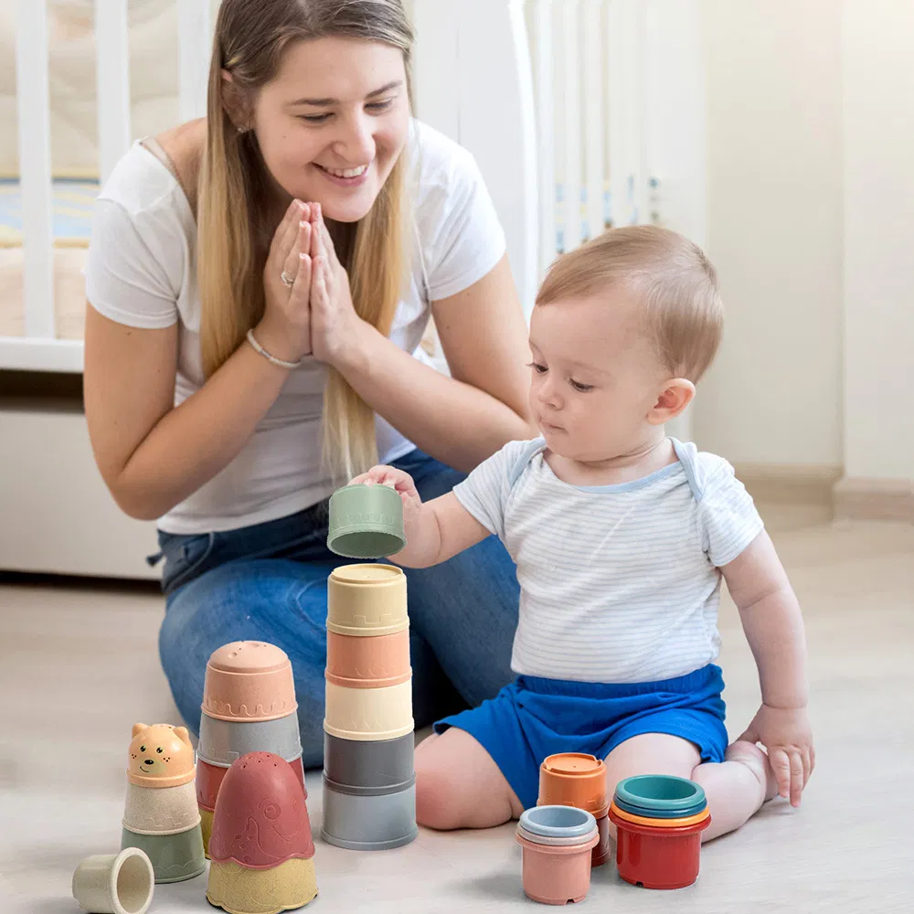 Safe and Fun Stacking Cup Toys and Sorting Toys for Children, Including Baby Bath, Swimming, and Beach Toys