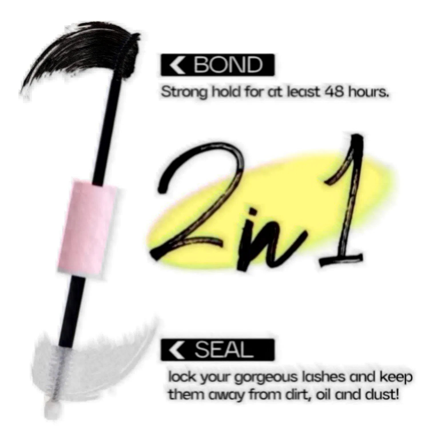 Eyelash Glue with 2-in-1 Seal for Professional Use