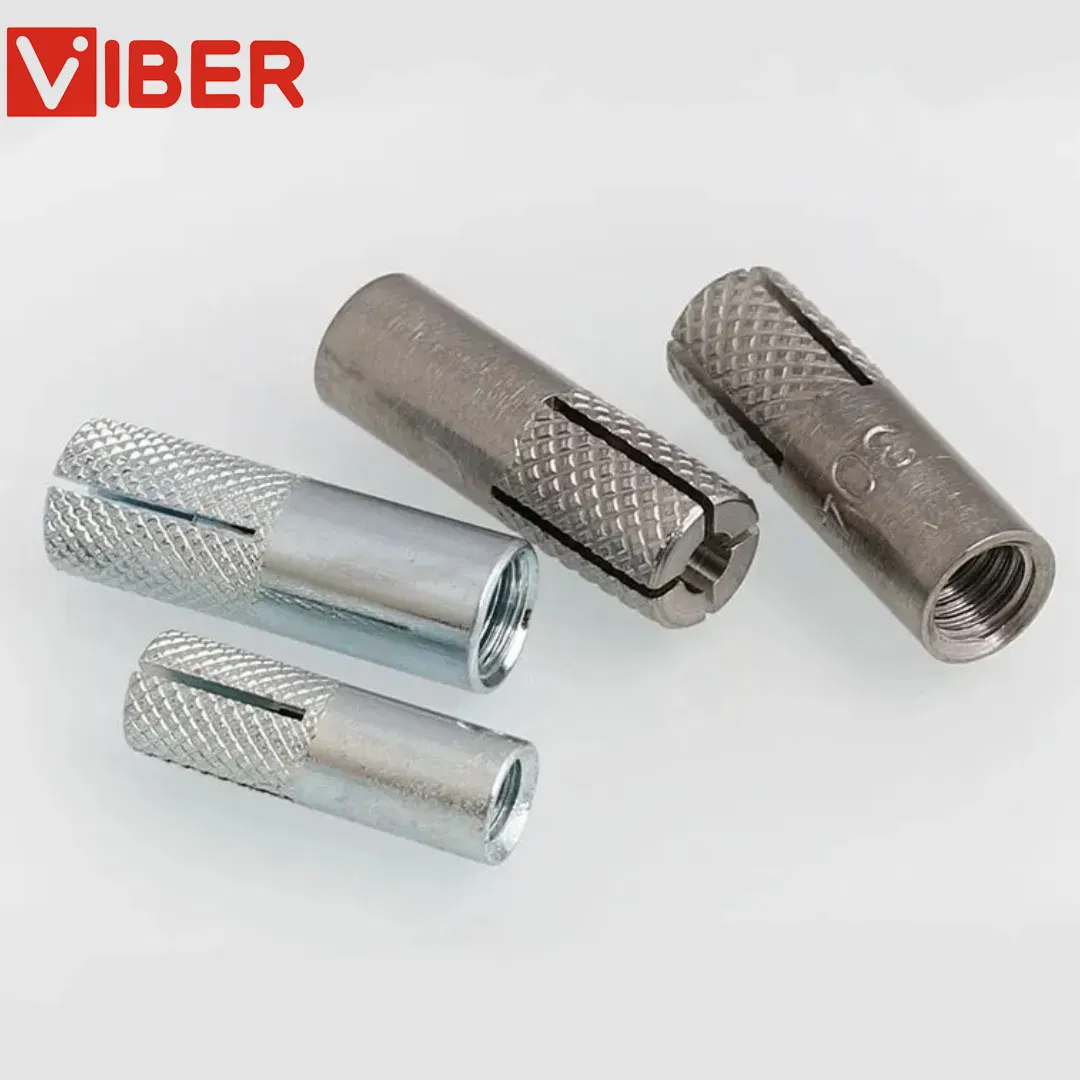 Heavy-Duty Galvanized Carbon Drop-in Anchor with Steel Bolt