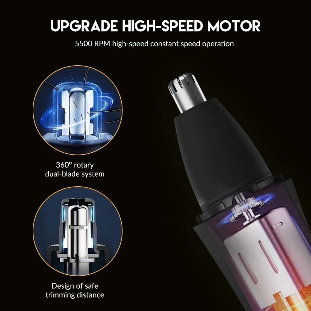 Lilipro N4 Electric Nose & Ear Hair Trimmer Rechargeable Battery Wet/Dry Easy to Clean Improved Stainless Steel Replaceable Blade