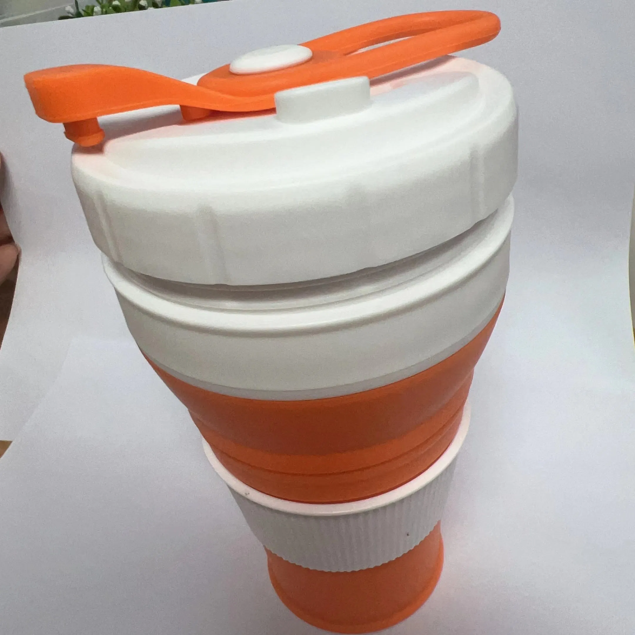 Eco Friendly Folding Collapsible Travel Drinking Foldable Silicone Reusable Coffee Cup