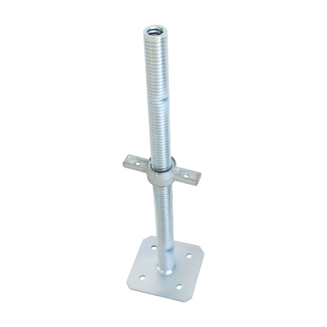 Adjustable Base Jack with Galvanized Scaffolding Parts for Wholesale